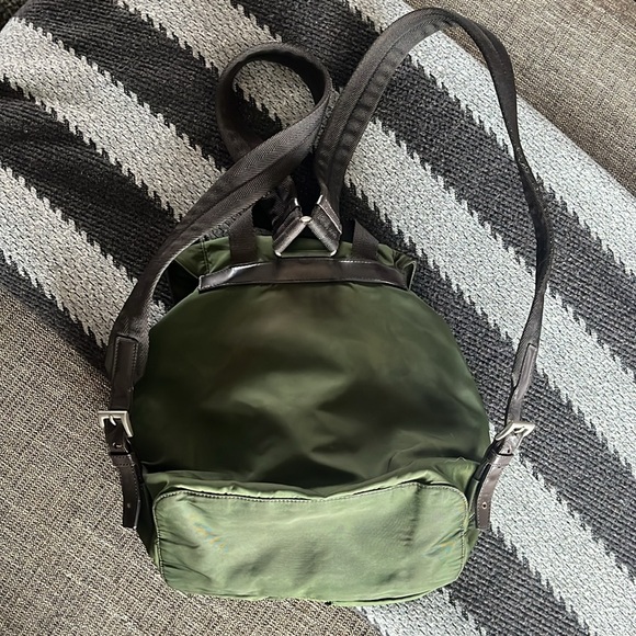 Prada nylon backpack dark green - Picture 11 of 16